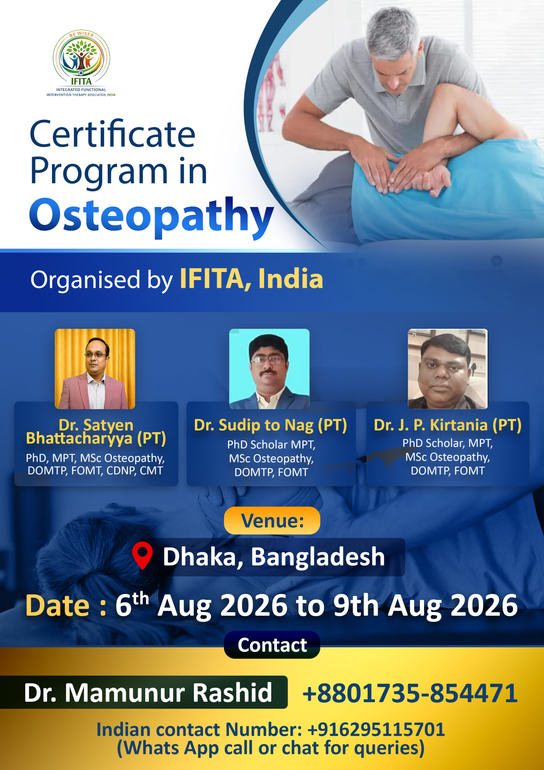 Certificate Program In Osteopathy